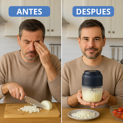 Mini Picadora Eléctrica Recargable 300 ml  One-Touch